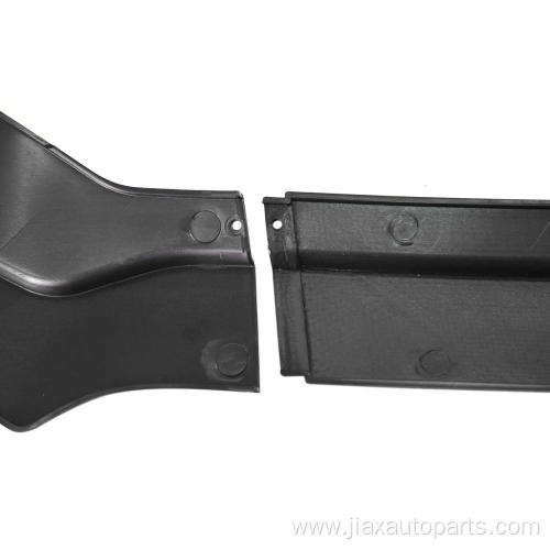 Black front bumper split spoiler lip 3pcs